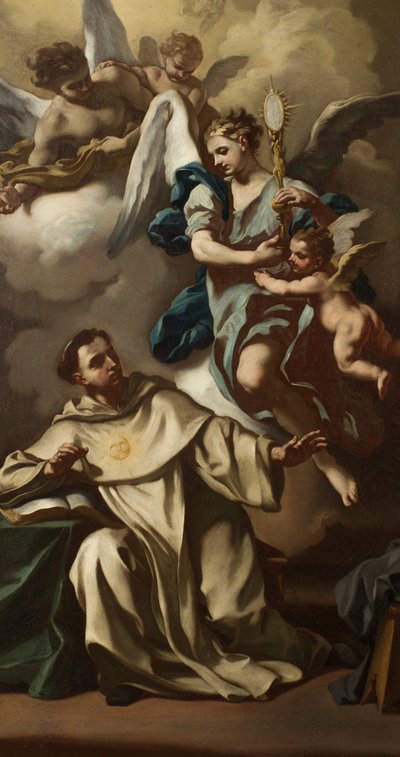 ظهور المضيف للقديس توما الأكويني بواسطة فرانشيسكو دي مورا